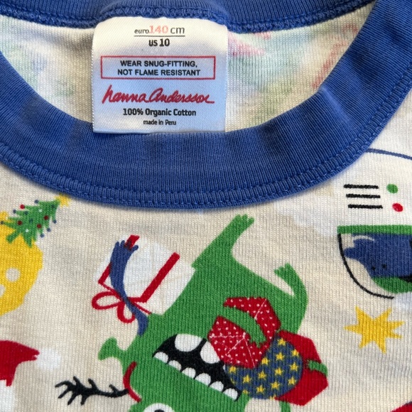 Hanna Andersson Size 10 Long John Pajama Top - Picture 3 of 4